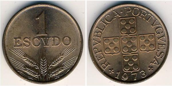 1 Escudo Portuguese Republic - Dictature nationale (1926-1933) Bronze 