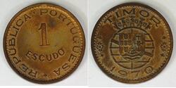 1 Escudo Timor-Leste (1702 - 1975) Bronze 