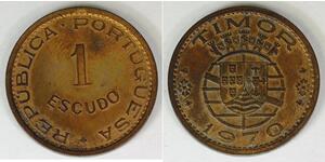 1 Escudo Timor Est (1702 - 1975) Bronzo 