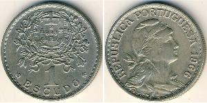 1 Escudo Second Portuguese Republic (1933 - 1974) Copper/Nickel 