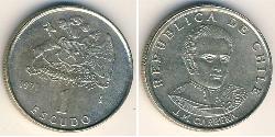 1 Escudo Chili Cuivre/Nickel 