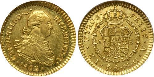 1 Escudo Chile Gold Karl IV (1748-1819)