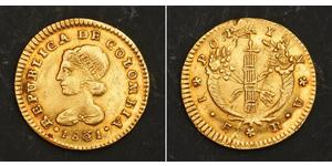 1 Escudo Großkolumbien (1819 - 1831) Gold 