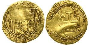 1 Escudo Habsburg Spain (1506 - 1700) Gold 