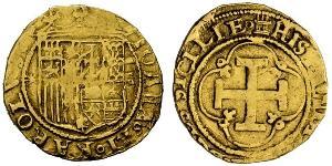 1 Escudo Habsburg Spain (1506 - 1700) Gold 