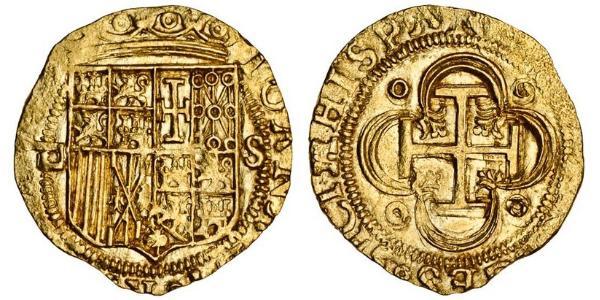 1 Escudo Habsburg Spain (1506 - 1700) Gold 