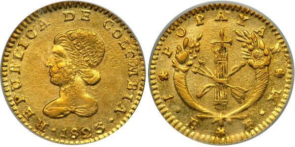 1 Escudo Republic of Colombia (1819 - 1831) Gold 