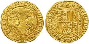 1 Escudo Spanien Gold Ferdinand II of Aragon / Isabella I of Castile (1451-1504)