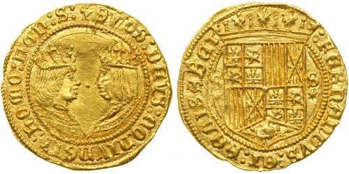 1 Escudo Spanien Gold Ferdinand II of Aragon / Isabella I of Castile (1451-1504)