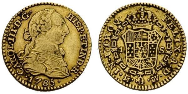 1 Escudo Spanien Gold Karl III. von Spanien (1716 -1788)