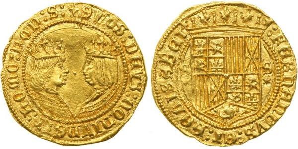 1 Escudo Spanien Gold Ferdinand II of Aragon / Isabella I of Castile (1451-1504)