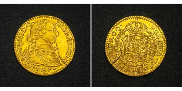 1 Escudo Spanien Gold Karl III. von Spanien (1716 -1788)