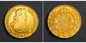 1 Escudo Spanish Empire (1700 - 1808) Gold Charles IV of Spain (1748-1819)