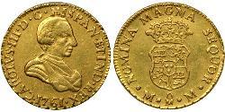 1 Escudo Spanish Mexico  / Kingdom of New Spain (1519 - 1821) Gold Charles III of Spain (1716 -1788)