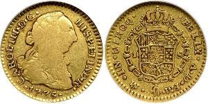 1 Escudo Spanish Mexico  / Kingdom of New Spain (1519 - 1821) Gold Charles III of Spain (1716 -1788)