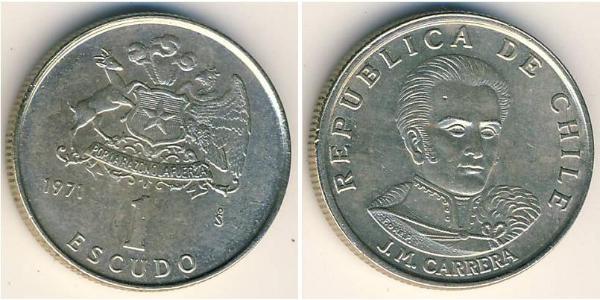 1 Escudo Chile Kupfer/Nickel 