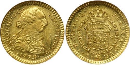 1 Escudo Chili Or Charles III d