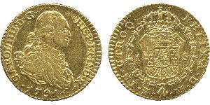 1 Escudo Empire espagnol (1700 - 1808) Or Charles IV d