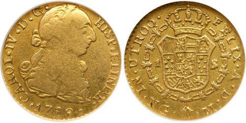 1 Escudo Guatemala Or Charles IV d