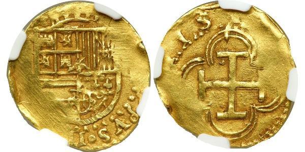 1 Escudo Habsburg Empire (1526-1804) / Spanien Or Philippe II d