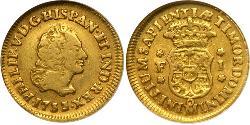 1 Escudo Nouvelle-Espagne (1519 - 1821) Or Philippe V d