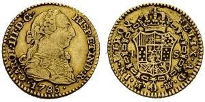 1 Escudo Spanien Or Charles III d