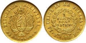 1 Escudo Bolivia (1825 - ) Oro 