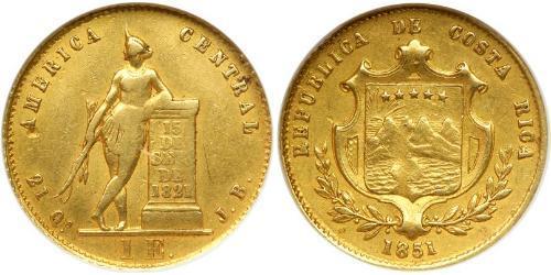 1 Escudo Costa Rica Oro 
