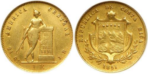 1 Escudo Costa Rica Oro 