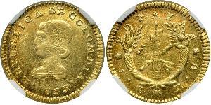 1 Escudo Gran Colombia (1819 - 1831) Oro 