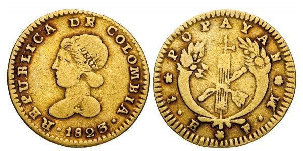 1 Escudo Gran Colombia (1819 - 1831) Oro 