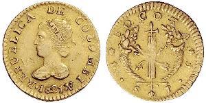 1 Escudo Grande Colombia (1819 - 1831) Oro 