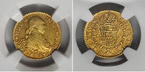 1 Escudo Imperio español (1700 - 1808) Oro Carlos IV de España (1748-1819)