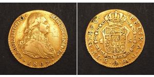 1 Escudo Impero spagnolo (1700 - 1808) Oro Carlo IV di Spagna (1748-1819)