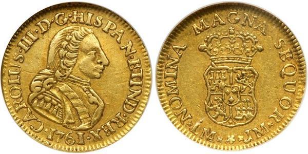 1 Escudo Perù Oro Carlo III di Spagna (1716 -1788)