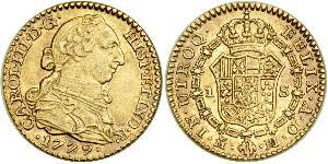 1 Escudo Spagna Oro Carlo III di Spagna (1716 -1788)