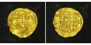 1 Escudo Spagna degli Asburgo (1506 - 1700) Oro 