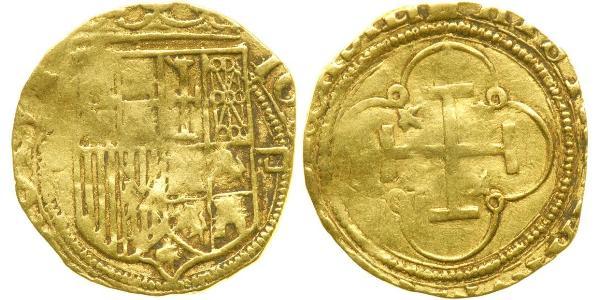 1 Escudo Spagna degli Asburgo (1506 - 1700) Oro 