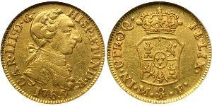 1 Escudo Vicereame della Nuova Spagna (1519 - 1821) Oro Carlo III di Spagna (1716 -1788)