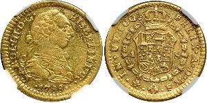 1 Escudo Vicereame della Nuova Spagna (1519 - 1821) Oro Carlo III di Spagna (1716 -1788)