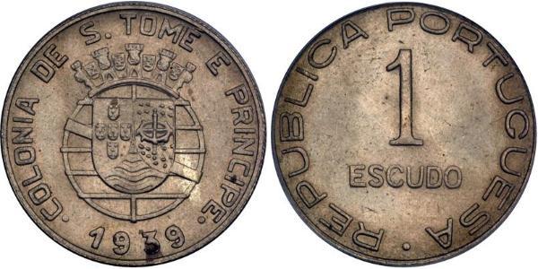 1 Escudo São Tomé e Príncipe (1469 - 1975) Rame/Nichel 