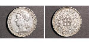 1 Escudo Erste Portugiesische Republik (1910 - 1926) Silber 