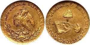 1 Escudo Centralist Republic of Mexico (1835 - 1846) 金 