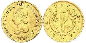 1 Escudo 大哥倫比亞共和國 (1821 - 1831) 金 