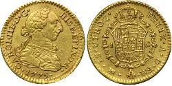 1 Escudo 新西班牙總督轄區 (1535 - 1821) 金 卡洛斯三世 (西班牙) (1716 -1788)