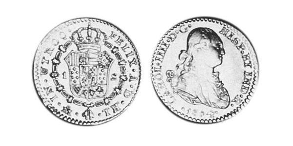 1 Escudo 新西班牙總督轄區 (1535 - 1821) 金 卡洛斯四世 (1748-1819)