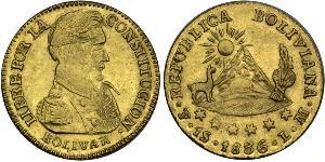1 Escudo 玻利維亞 金 Simon Bolivar (1783 - 1830)