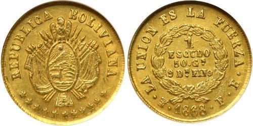 1 Escudo 玻利維亞 金 