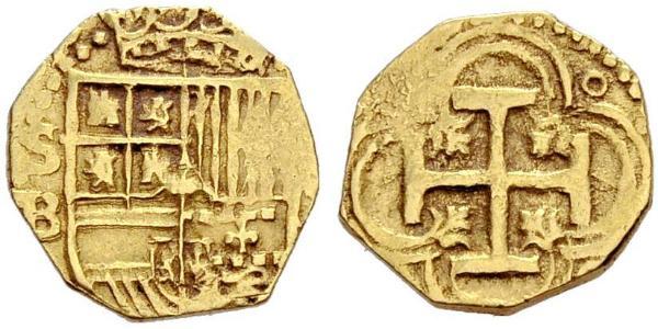 1 Escudo 西班牙 / 哈布斯堡君主國 金 腓力二世 (西班牙) (1527 - 1598)