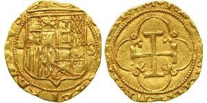 1 Escudo 西班牙哈布斯堡王朝 (1516 - 1700) 金 查理五世 (神圣罗马帝国) (1500 - 1558)